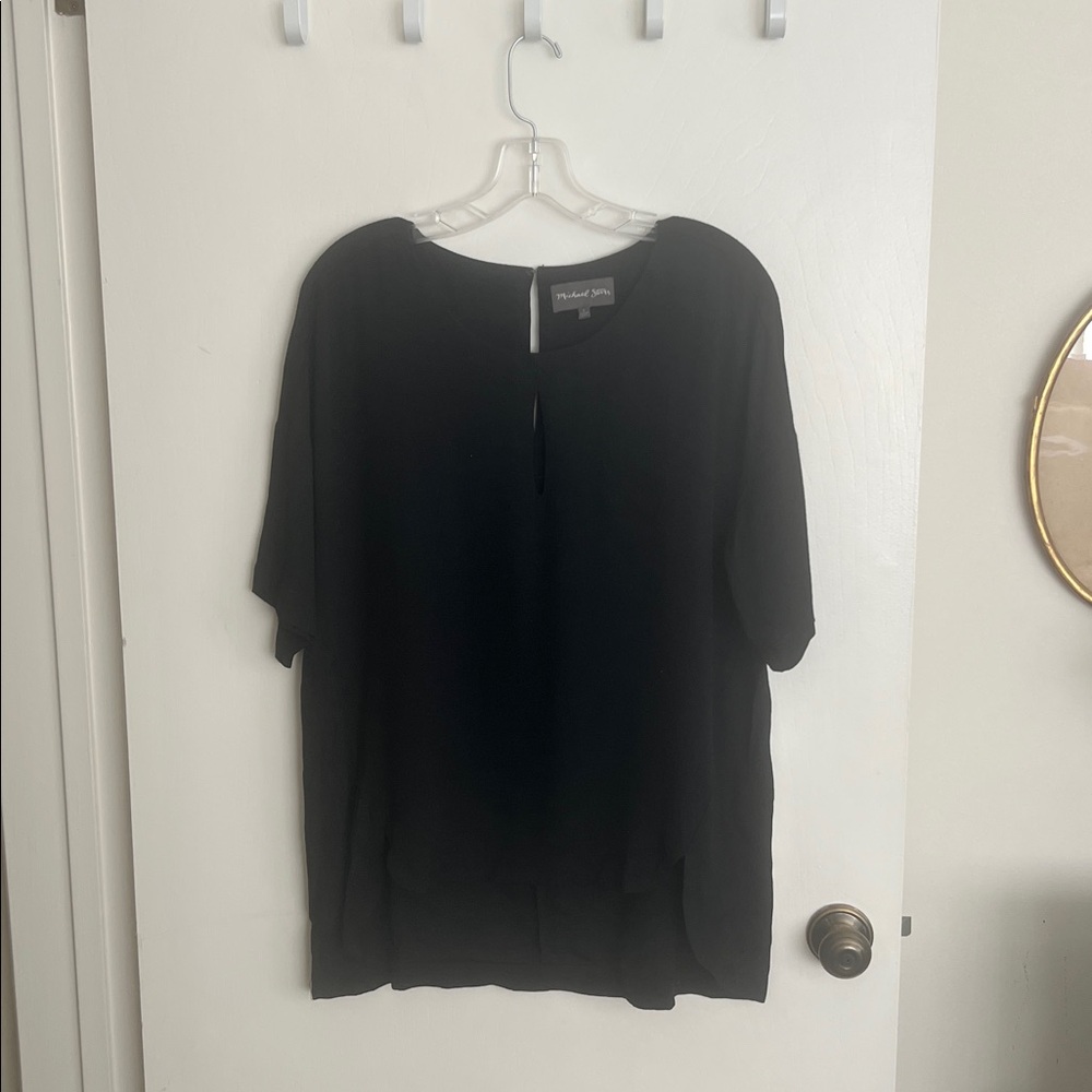 Michael Stars Charcoal Short Sleeve Top